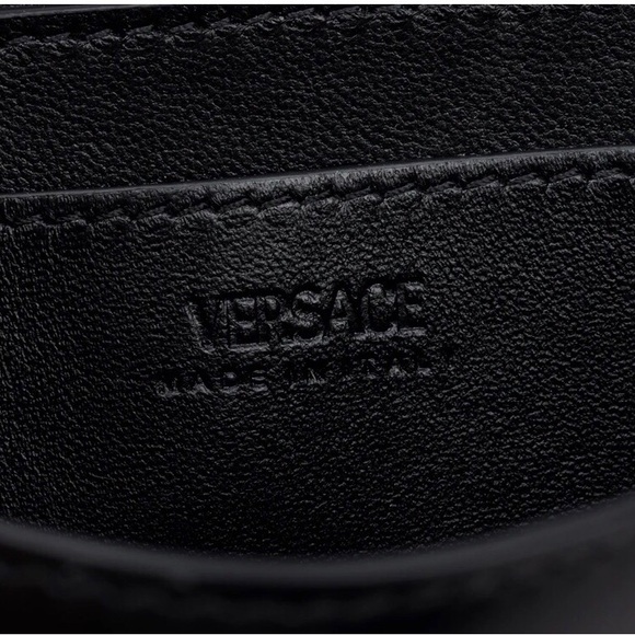 Authentic VERSACE Black Calf Leather Mini Greca Goddess Shoulder Bag - Picture 9 of 11